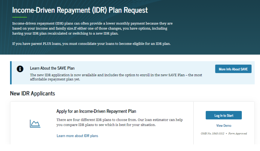 IDR plan request